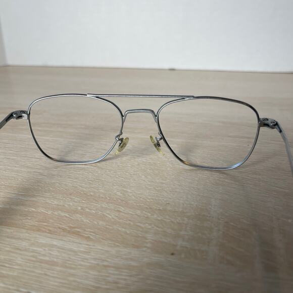 Randolph Engineering Aviator Sunglasses 5 1/2 Matte Chrome Frames Only - Picture 7 of 10